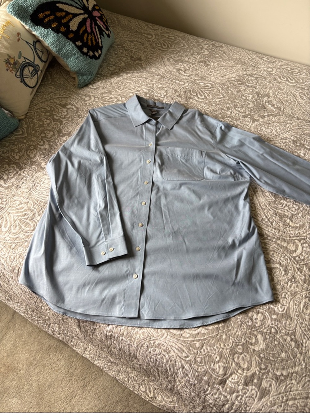 Eddie Bauer Light Blue Button-Down Shirt